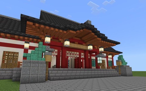 我的世界神社怎么造