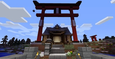 我的世界神社怎么造[图2]